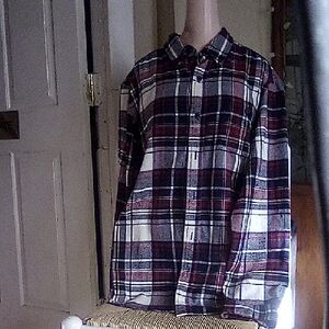 Weatherproof Original Vintage Plaid Flannel Long Sleeved Shirt. Sz M